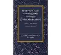 The Book of Isaiah According to the Septuagint Volume 2 Text and Notes - Cambridge University Press - Cambridge University Press - Livre en Anglais - Pape Cambridge University PressCambridge Universit