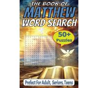 The Book Of Matthew Word Search Book: Word Searches with Easy-to-Read Print about The Book of Matthew, Jesus' Teachings, Parables, and More | 6x9 ... Gift for Vacation, Holidays, and Free Time