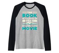 The Book Was Better Than The Movie Rat de Bibliothèque Lire Manche Raglan