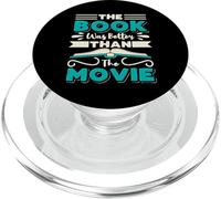 The Book Was Better Than The Movie Rat de Bibliothèque Lire PopSockets PopGrip pour MagSafe