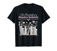 The Bookshelf of a Hopeless Rom-COM Rom-COM Reading Bookish T-Shirt