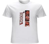The Boondocks Huey and Riley Hip Hop Mens T Shirt Printed Graphic Top Unisex Tee White XL