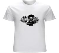 The Boondocks Mens T Shirt Printed Graphic Top Unisex Tee White XL