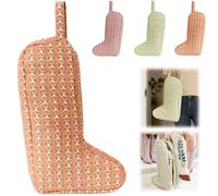 The Boot Bag of Your Dreams,Portable Quilted Tall Boot Storage Organizer with Handle and Dust Proof Protection,Travel Shoes Protector Bags for Carrying,Storage,Wear Prevention (Brown)