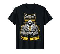 The Boss Cat Lover Lunettes de Soleil Amusantes T-Shirt