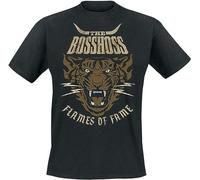 The Bosshoss Flames of Fame T-Shirt Short Sleeve Top Graphic Tee Printed T-Shirt for Men Black Size M