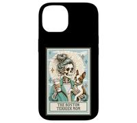 The Boston Terrier Mom Squelette Cadeau effrayant Saison Halloween Coque pour iPhone 14