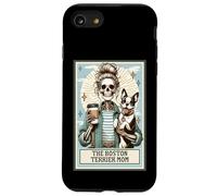 The Boston Terrier Mom Squelette Cadeau effrayant Saison Halloween Coque pour iPhone SE (2020) / 7 / 8