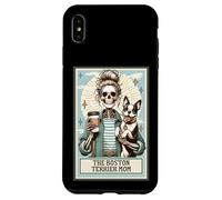 The Boston Terrier Mom Squelette Cadeau effrayant Saison Halloween Coque pour iPhone XS Max