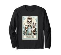 The Boston Terrier Mom Squelette Cadeau effrayant Saison Halloween Manche Longue