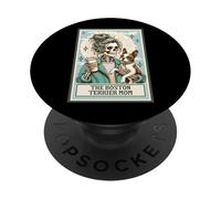 The Boston Terrier Mom Squelette Cadeau effrayant Saison Halloween PopSockets PopGrip Adhésif