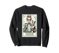 The Boston Terrier Mom Squelette Cadeau effrayant Saison Halloween Sweatshirt