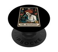 The Botanist Botanist Carte de Tarot Motif Lune sorcière PopSockets PopGrip Adhésif