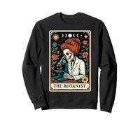 The Botanist Botanist Carte de Tarot Motif Lune sorcière Sweatshirt
