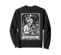 The Botanist Botanist Carte de Tarot Motif Lune sorcière Sweatshirt