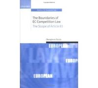 The Boundaries of EC Competition Law, Oxford Studies in European Law Okeoghene Odudu (Auteur)