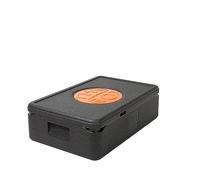 THE BOX-Gastronomie - Caisse isotherme de transport (~ 21 Litres) - 60 x 40 x 18,5 cm - hauteur utilisable : 12 cm - polypropylène - noir - 1 pièce