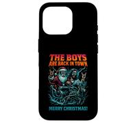 The Boys are Back in Town Christmas Jesus Santa Rock n Roll Coque pour iPhone 16 Pro