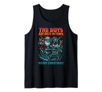 The Boys are Back in Town Christmas Jesus Santa Rock n Roll Débardeur