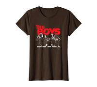 The Boys Black and White Boys on Couch Superhero TV Show T-Shirt, Femme, Marron, XL