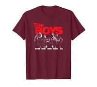 The Boys Black and White Boys on Couch Superhero TV Show T-Shirt, Homme, Marron, L