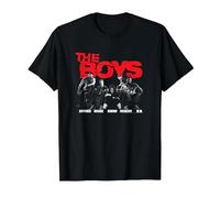 The Boys Black and White Boys on Couch Superhero TV Show T-Shirt, Homme, Noir, M