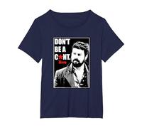 The Boys Butcher Don't Be A... Superhero TV Show T-Shirt, Femme Grandes Tailles, Bleu Marine, 1X