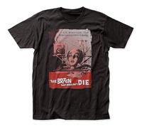 The Brain That Wouldn't Die Poster Fitted Jersey Tee Men T Shirt Men's Tops Tees Black XL