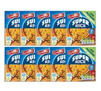 The Bramble Bay Batchelors Super Chicken Rice 90 g | Délicieux repas prêt en quelques minutes | Convient aux végétariens | Faible teneur en gras | Lot de 10