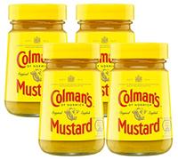 The Bramble Bay Colman's Original English Mustard | Délicieusement épicé classique pour transformer les plats | moutarde polyvalente emballées dans un bocal | Lot de 4 x 100 g
