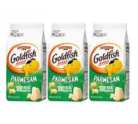 The Bramble Bay Pepperidge Farm Goldfish Lot de 3 crackers aromatisés au parmesan cuits au four avec du vrai fromage 187 g