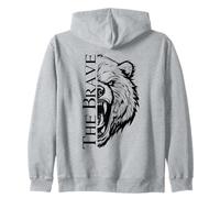 The Brave Bear Wild Strength Backprint Sweat à Capuche