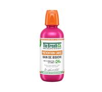 THE BREATH CO Bain de Bouche Prévention Caries 24h Menthe Étincelante 500 mL - Formule sans alcool développée par un dentiste pour un émail renforcé et une haleine fraîche - Lot de 3