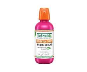 THE BREATH CO Bain de Bouche Prévention Caries 24h Menthe Étincelante 500 mL - Formule sans alcool développée par un dentiste pour un émail renforcé et une haleine fraîche - Lot de 3