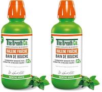 The Breath Co - Bain de Bouche Sans Alcool - Formule développée par un dentiste - Haleine Fraîche pendant 12 heures* - Menthe Douce, 500ml (Lot de 2)