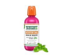 The Breath Co. - Bain de Bouche Sans Alcool Prévention Caries - Haleine Fraîche 12h* - Formule développée par un dentiste - Menthe étincelante - 500ml