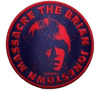 The Brian Jonestown Massacre Circle Face Navy Bleu Woven Patch Size One Size