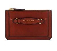 The Bridge Bettina Porte-monnaie Protection RFID Cuir 13 cm brun