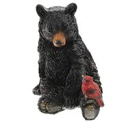 The Bridge Collection Figurine Ours Noir et Ami Cardinal