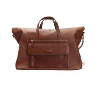 The Bridge, Femme, Sacs, Brun, Taille: ONE Size Sac de voyage en cuir marron modèle Alberto