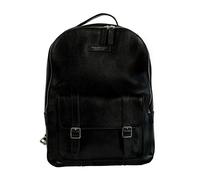 The Bridge, Femme, Sacs, Noir, Taille: ONE Size Sac à dos en cuir noir avec rabat et crochet
