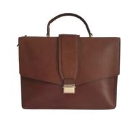 The Bridge, Homme, Sacs, Brun, Taille: ONE Size Mallette en cuir marron avec bandoulière