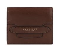The Bridge Lucrezia Porte-monnaie Protection RFID Cuir véritable 11 cm brun