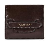 The Bridge Lucrezia Porte-monnaie Protection RFID Cuir véritable 11 cm brun