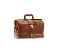 The Bridge - Sac en cuir marron avec détails en métal - unisex - Sacs - Brun - Taille: ONE Size