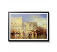 The Bridge of Sighs by J. M. W. Turner, affiche romantique de paysage de Venise, impression murale vintage, cadeau de décoration européenne, archivage mat, A3 (impression uniquement) - 42 x 29,7 cm