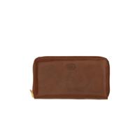 The Bridge - Portefeuille en cuir marron avec fermeture éclair - Femme - Accessoires - Brun - Taille: ONE Size
