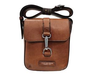 The Bridge - Sac bandoulière en cuir marron ligne Cesare - Homme - Sacs - Brun - Taille: ONE Size