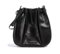 The Bridge - Sac bandoulière en cuir noir avec cordon de serrage - Femme - Sacs - Noir - Taille: ONE Size