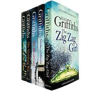 The Brighton Mysteries Series Books 1 -5 Collection Set by Elly Griffiths (Zig Zag Girl, Smoke and Mirrors, Blood Card, Vanishing Box & Now You See Them) - Elly Griffiths